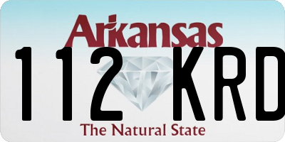 AR license plate 112KRD