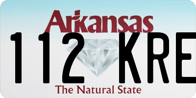 AR license plate 112KRE