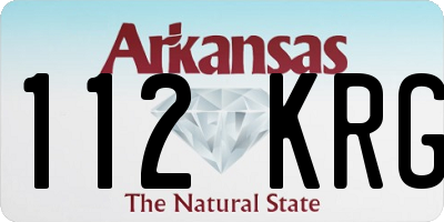 AR license plate 112KRG