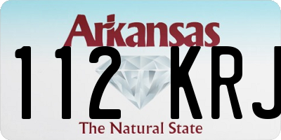 AR license plate 112KRJ