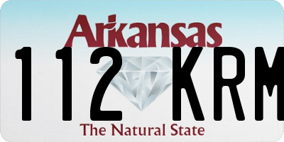 AR license plate 112KRM