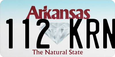 AR license plate 112KRN