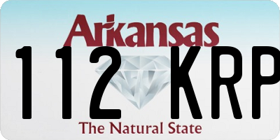 AR license plate 112KRP