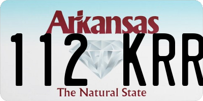 AR license plate 112KRR