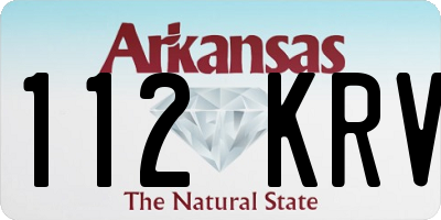 AR license plate 112KRV