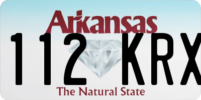 AR license plate 112KRX