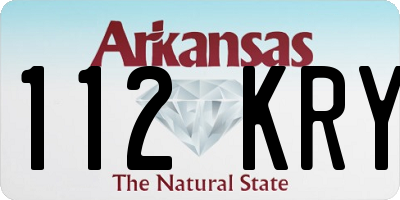 AR license plate 112KRY