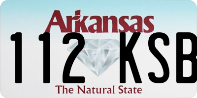 AR license plate 112KSB