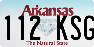 AR license plate 112KSG