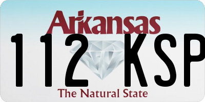 AR license plate 112KSP