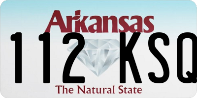 AR license plate 112KSQ
