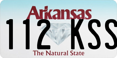 AR license plate 112KSS