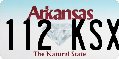 AR license plate 112KSX