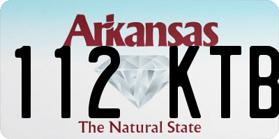 AR license plate 112KTB