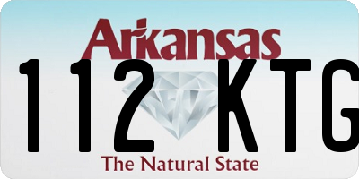 AR license plate 112KTG