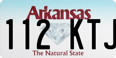 AR license plate 112KTJ