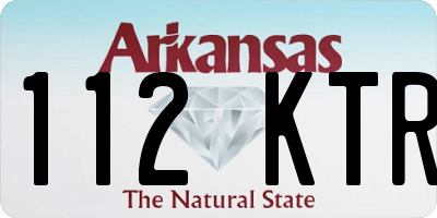 AR license plate 112KTR