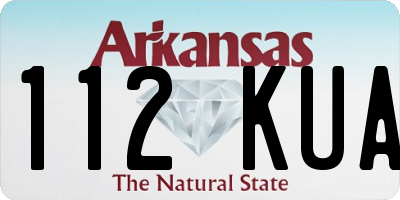 AR license plate 112KUA