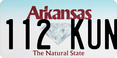 AR license plate 112KUN