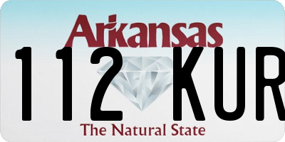 AR license plate 112KUR