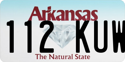 AR license plate 112KUW