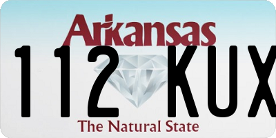 AR license plate 112KUX