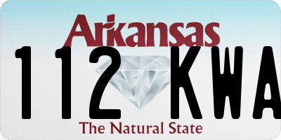 AR license plate 112KWA