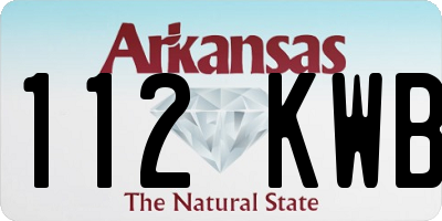 AR license plate 112KWB