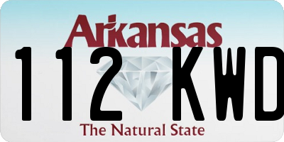 AR license plate 112KWD
