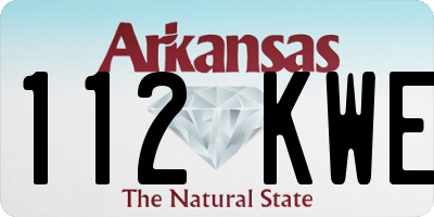 AR license plate 112KWE