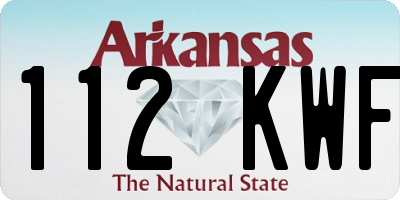 AR license plate 112KWF