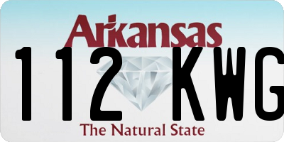 AR license plate 112KWG