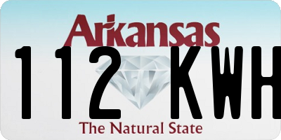 AR license plate 112KWH