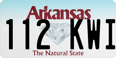 AR license plate 112KWI