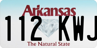 AR license plate 112KWJ