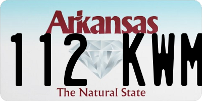 AR license plate 112KWM