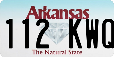 AR license plate 112KWQ