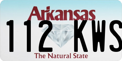 AR license plate 112KWS