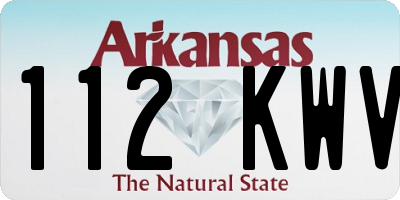 AR license plate 112KWV
