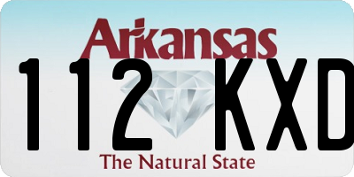 AR license plate 112KXD