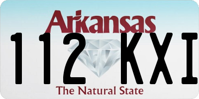 AR license plate 112KXI