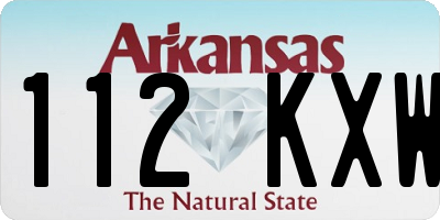AR license plate 112KXW