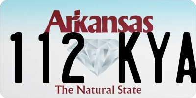 AR license plate 112KYA