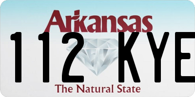 AR license plate 112KYE