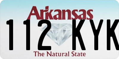AR license plate 112KYK