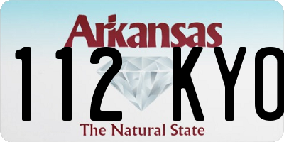 AR license plate 112KYO