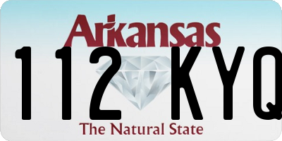 AR license plate 112KYQ