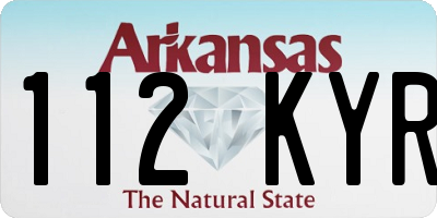 AR license plate 112KYR