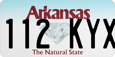 AR license plate 112KYX