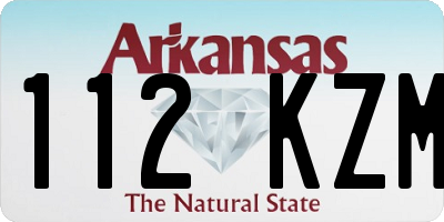 AR license plate 112KZM